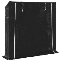 Produktbild för Vedställ med regnskydd 200x40x200 cm galvaniserat stål