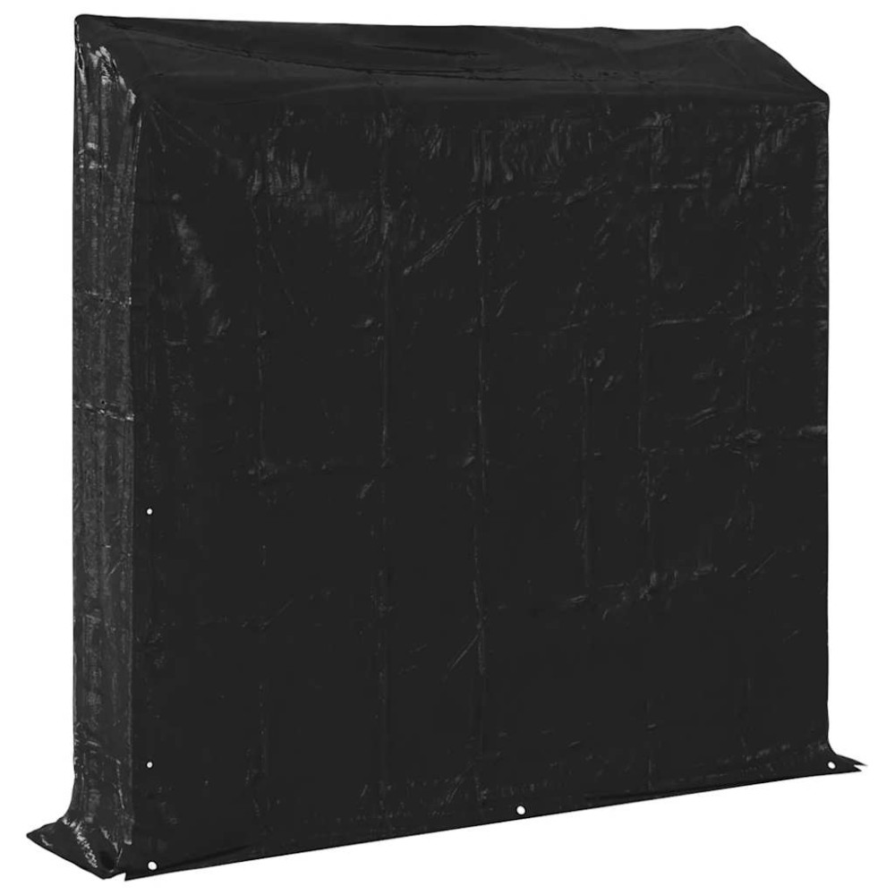 Produktbild för Vedställ med regnskydd 200x40x200 cm galvaniserat stål