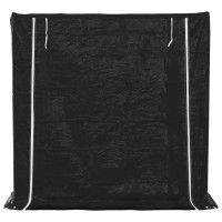 Produktbild för Vedställ med regnskydd 200x60x200 cm galvaniserat stål