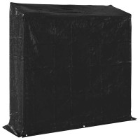 Produktbild för Vedställ med regnskydd 200x60x200 cm galvaniserat stål