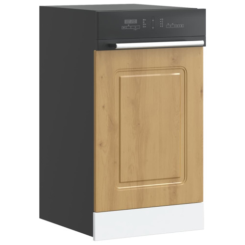 vidaXL Diskmaskinspanel Kalmar artisan ek 45x1,5x57 cm konstruerat trä