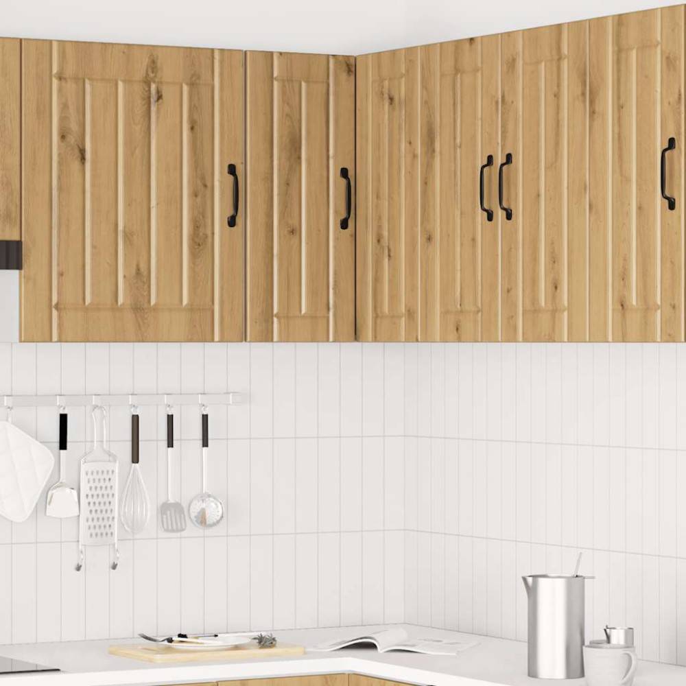 Produktbild för Vägghörnskåp för kök Lucca artisan ek konstruerat trä
