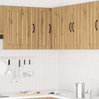 Produktbild för Vägghörnskåp för kök Lucca artisan ek konstruerat trä