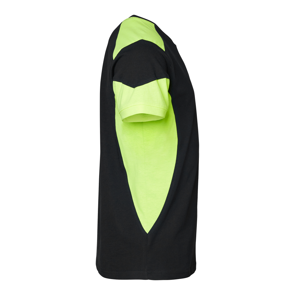 Produktbild för 210 T-shirt Black/fluorescent yellow Male