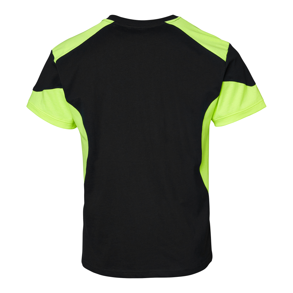 Produktbild för 210 T-shirt Black/fluorescent yellow Male