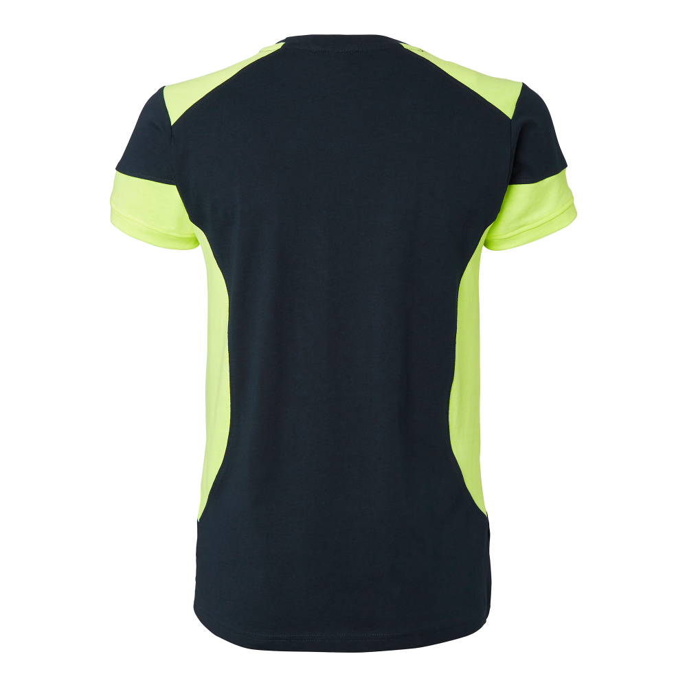 Produktbild för 211 T-shirt w Navy/fluorescent yellow Female