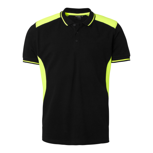Top Swede 213 Polo Black/fluorescent yellow Male