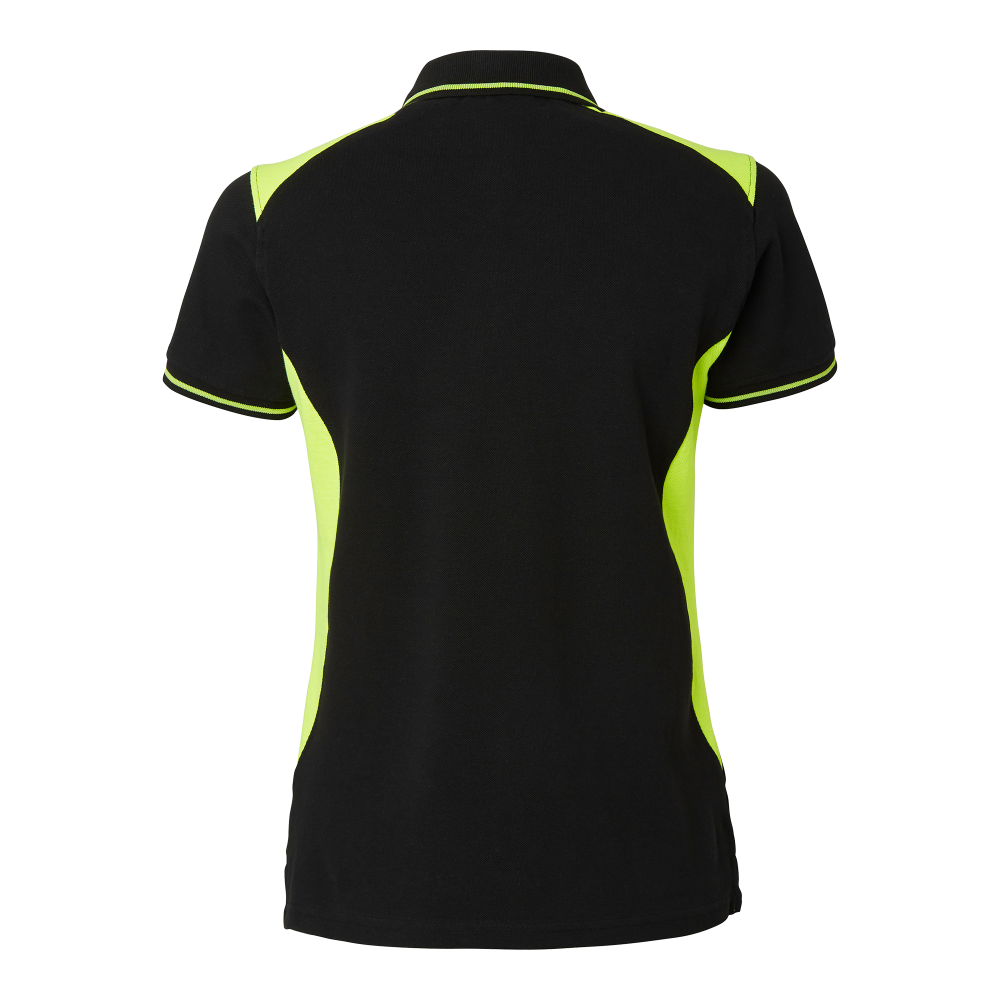 Produktbild för 214 Polo w Black/fluorescent yellow Female