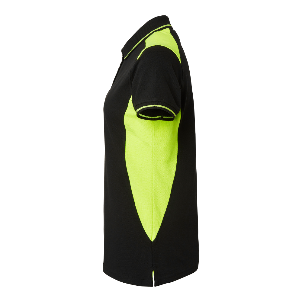 Produktbild för 214 Polo w Black/fluorescent yellow Female