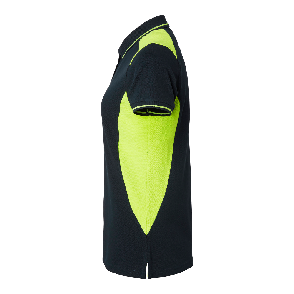 Produktbild för 214 Polo w Navy/fluorescent yellow Female