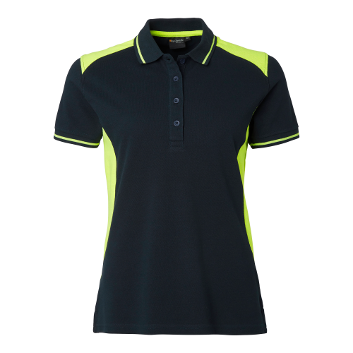 Top Swede 214 Polo w Navy/fluorescent yellow Female