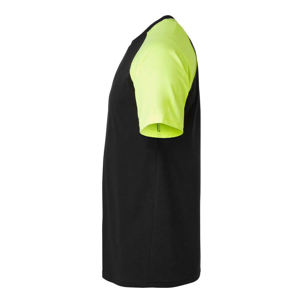 Produktbild för 225 T-shirt Black/fluorescent yellow Unisex