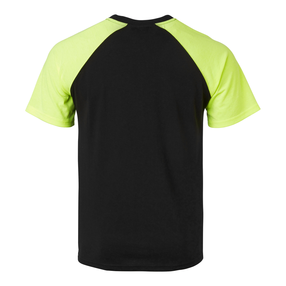 Produktbild för 225 T-shirt Black/fluorescent yellow Unisex