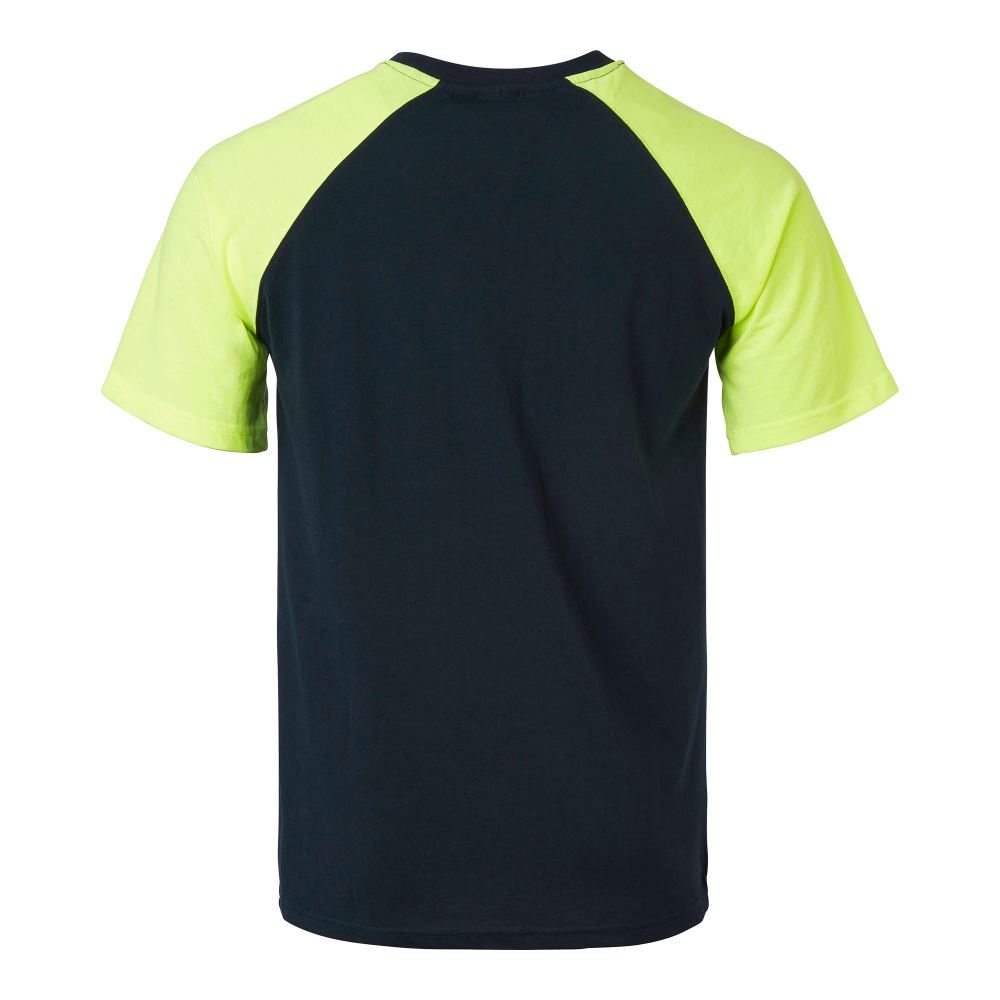 Produktbild för 225 T-shirt Navy/fluorescent yellow Unisex
