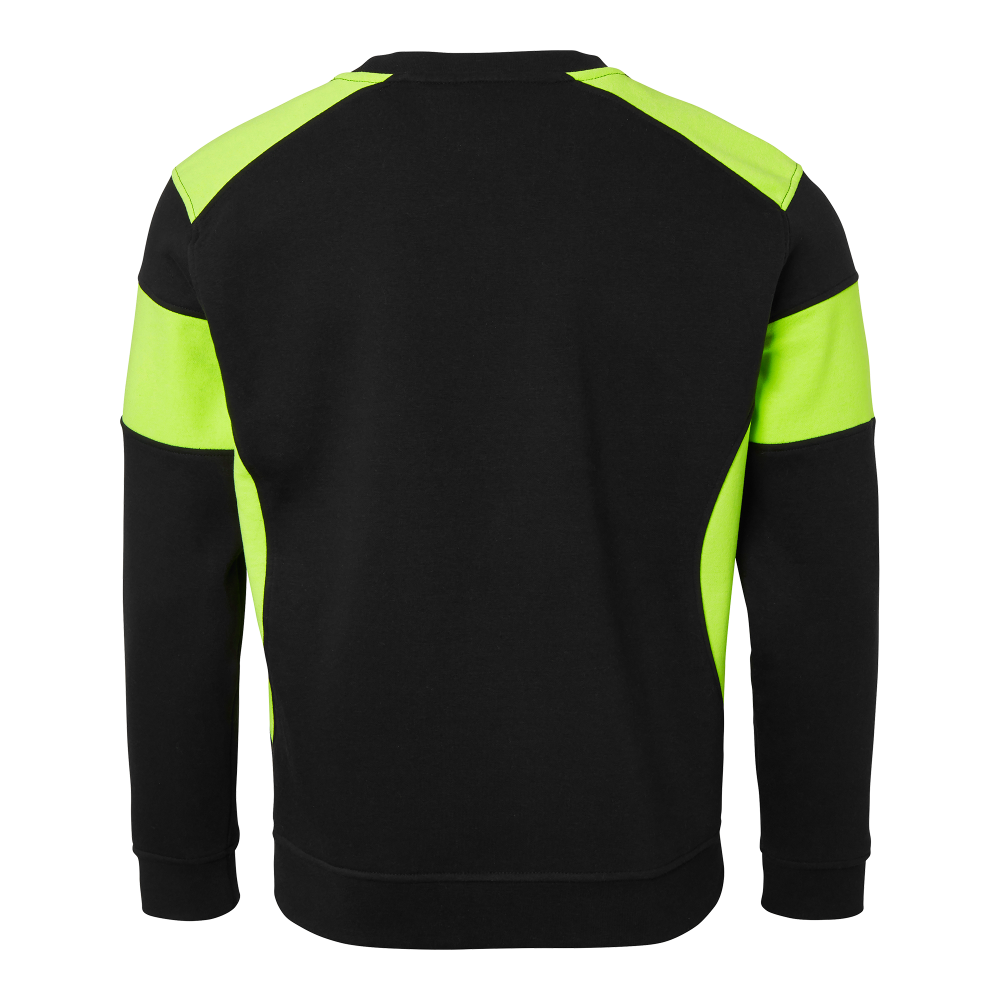 Produktbild för 221 Sweat Black/fluorescent yellow Unisex