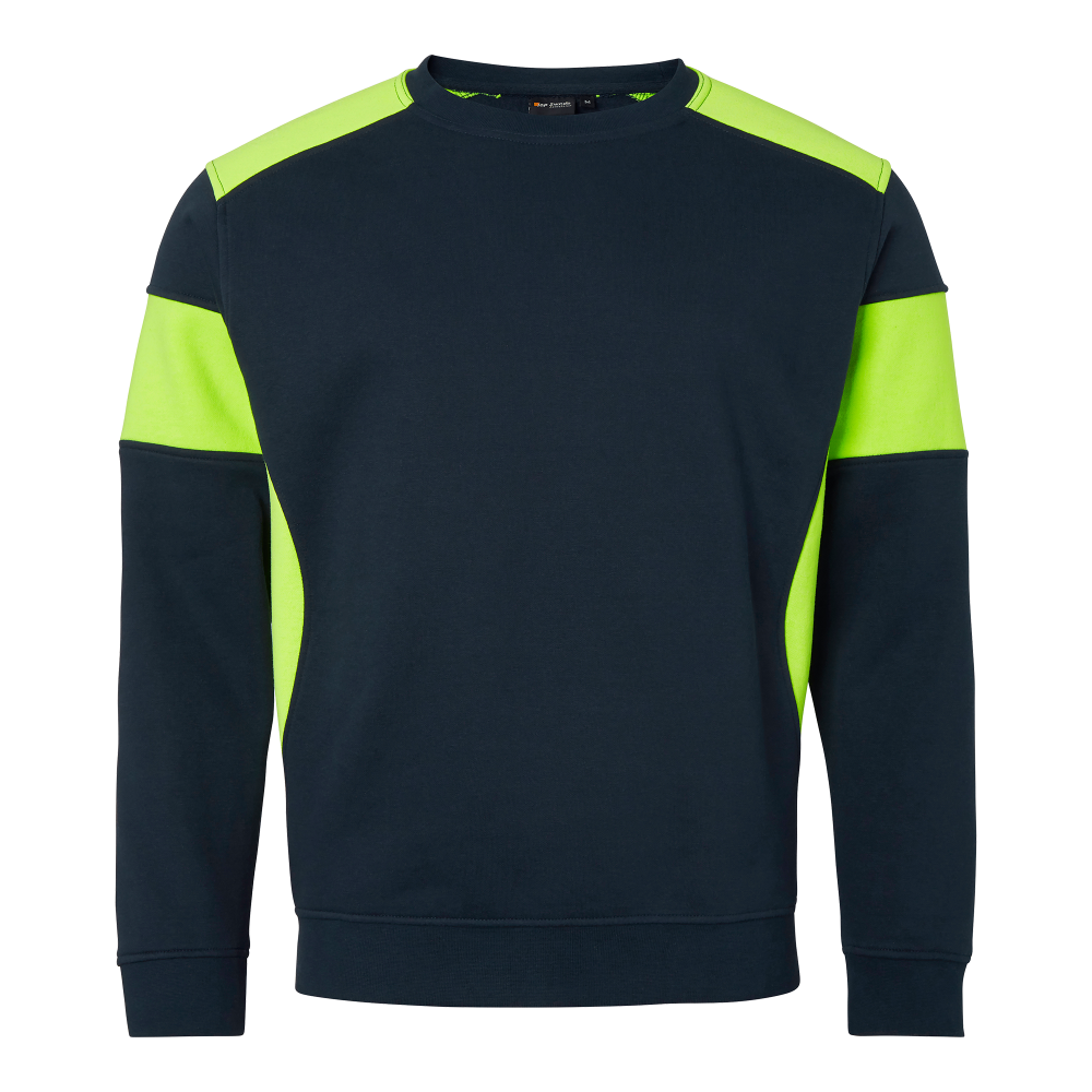 Produktbild för 221 Sweat Navy/fluorescent yellow Unisex