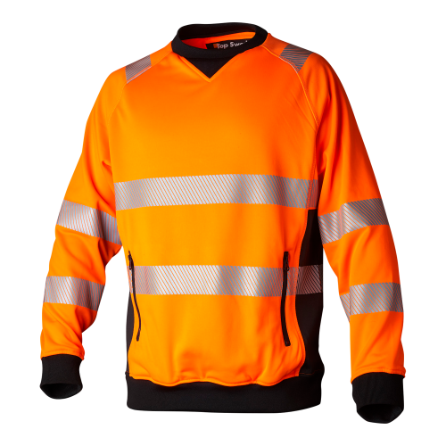 Top Swede 132 Sweatshirt Fluorescent orange/black Unisex