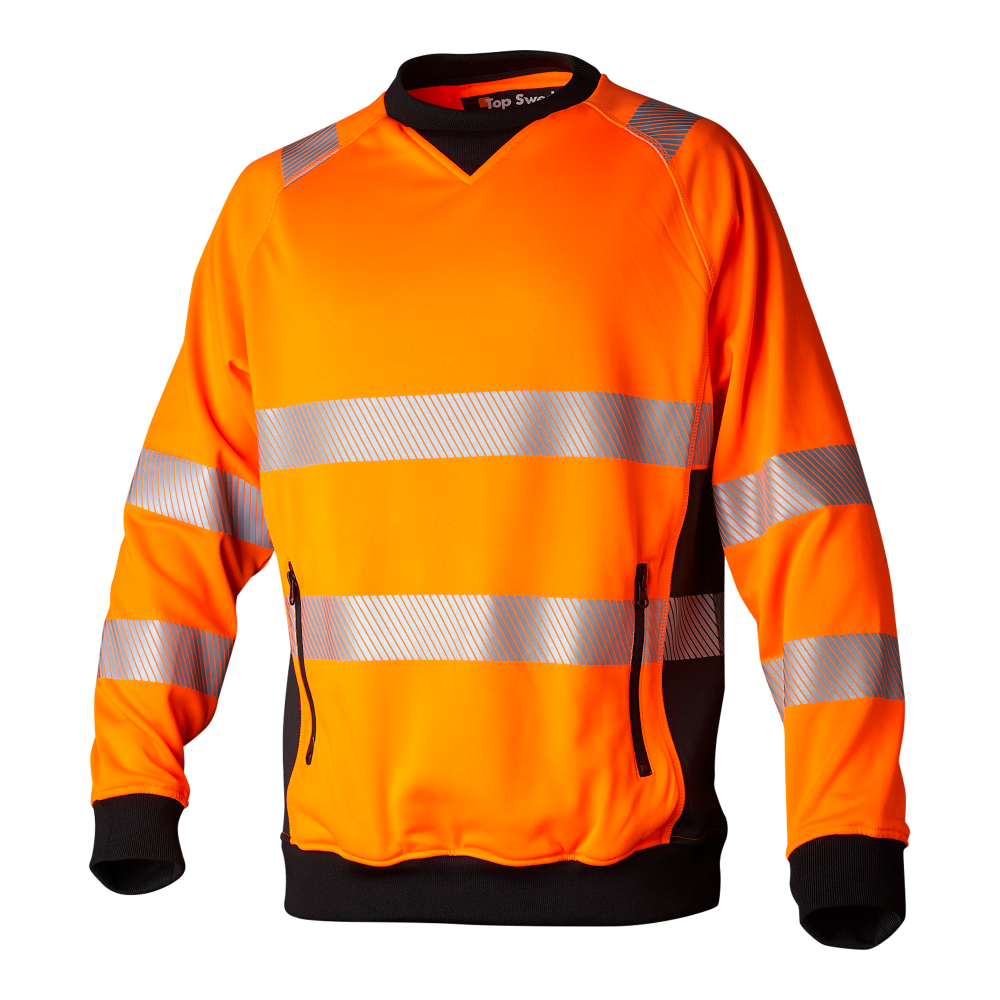 Produktbild för 132 Sweatshirt Fluorescent orange/black Unisex