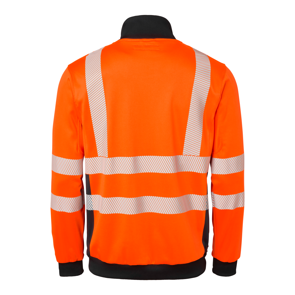 Produktbild för 1529 Sweat Fluorescent orange/navy Unisex