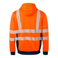 Produktbild för 1729 Sweat Fluorescent orange/navy Unisex