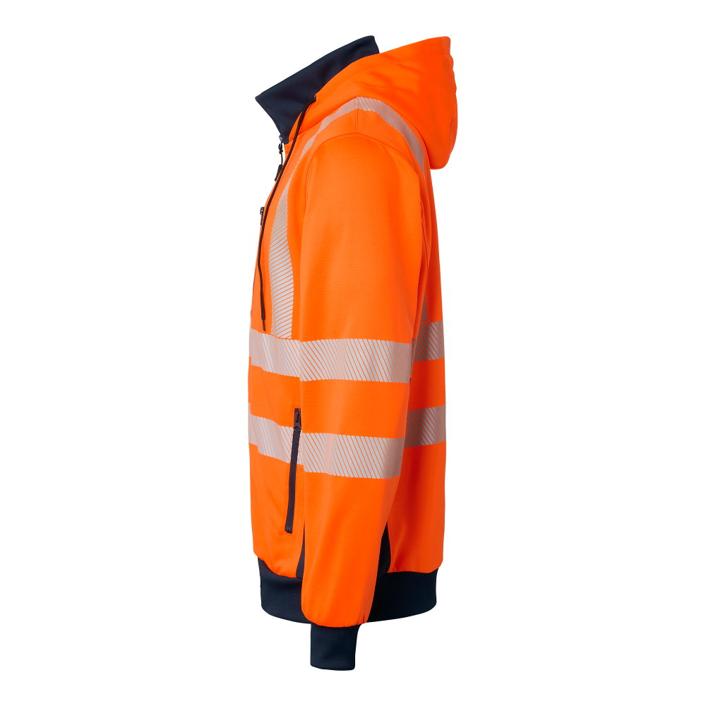 Produktbild för 1729 Sweat Fluorescent orange/navy Unisex