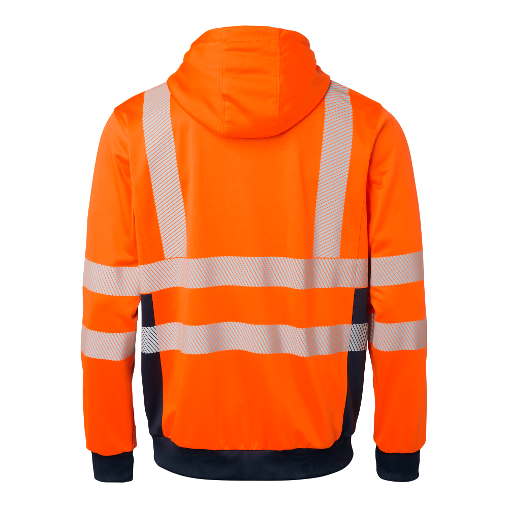 Produktbild för 1729 Sweat Fluorescent orange/navy Unisex