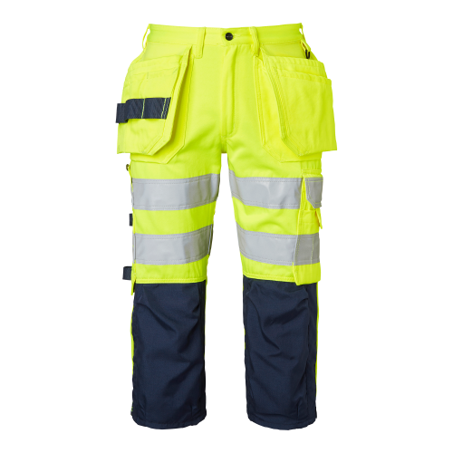 Top Swede 218 Craftsmen 3/4 Trousers Fluorescent yellow/navy Male