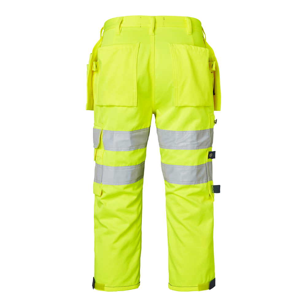 Produktbild för 218 Craftsmen 3/4 Trousers Fluorescent yellow/navy Male