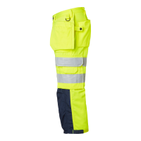 Produktbild för 218 Craftsmen 3/4 Trousers Fluorescent yellow/navy Male