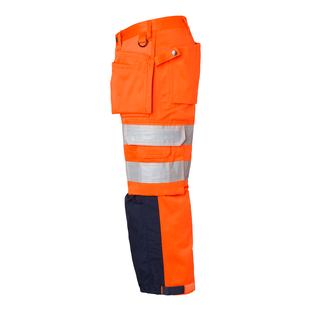 Produktbild för 218 Craftsmen 3/4 Trousers Fluorescent orange/navy Male