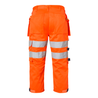 Produktbild för 218 Craftsmen 3/4 Trousers Fluorescent orange/navy Male