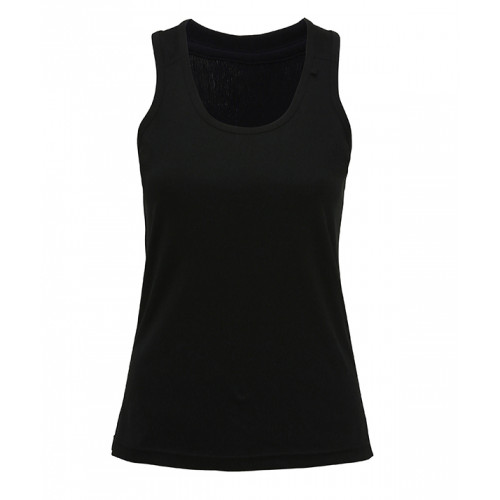 Tri-Dri Women's TriDri panelled fitness vest Black/Charcoal