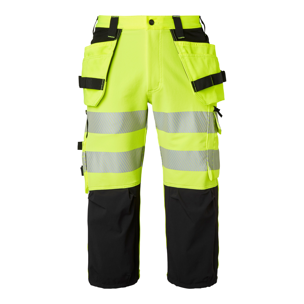 Produktbild för 314 Craftsmen 3/4 Trousers Fluorescent yellow/black Male