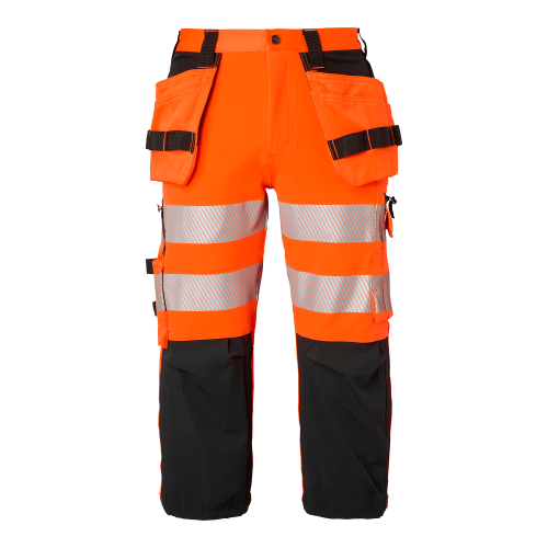 Top Swede 314 Craftsmen 3/4 Trousers Fluorescent orange/black Male