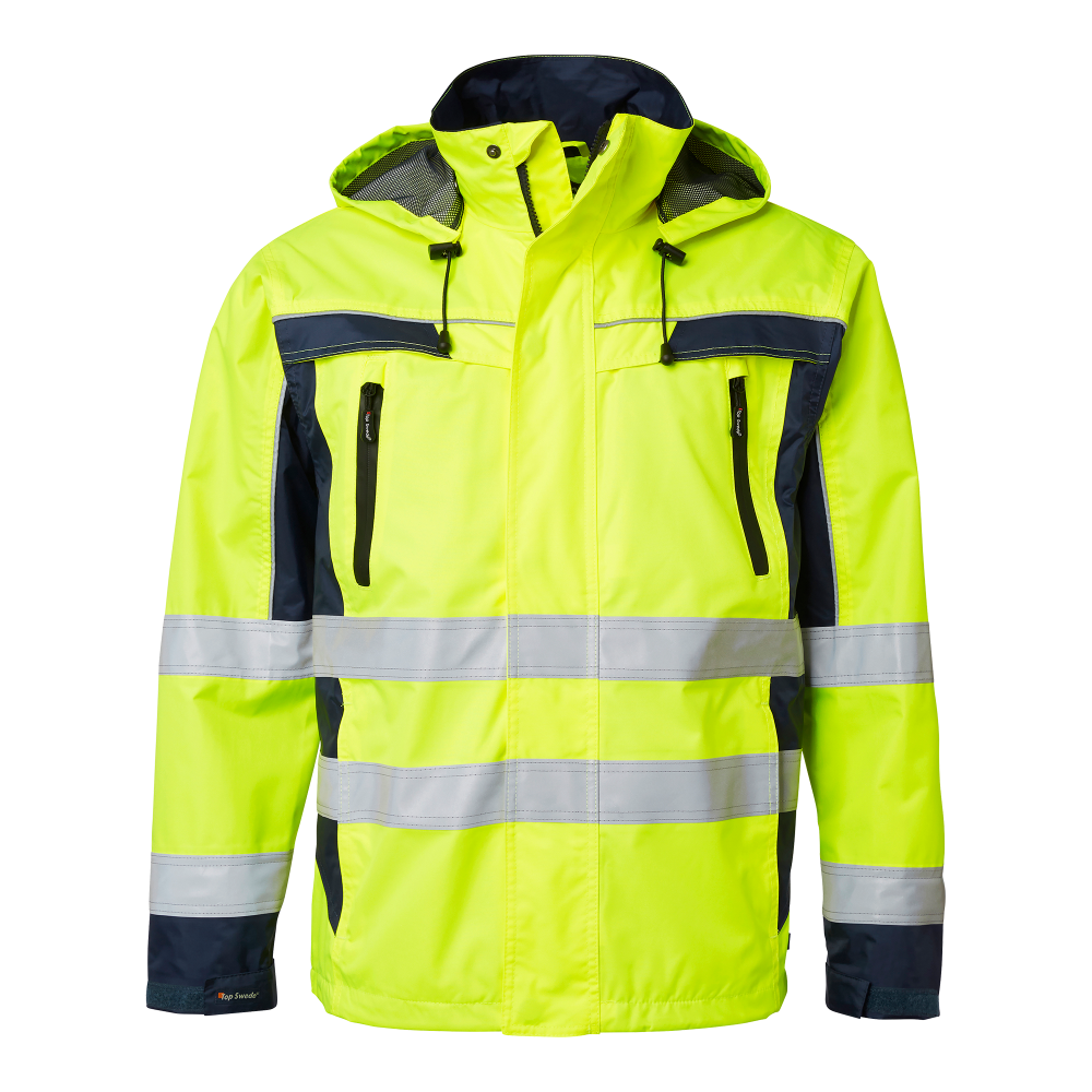 Produktbild för 5217 Shell Jacket Fluorescent yellow/navy Unisex