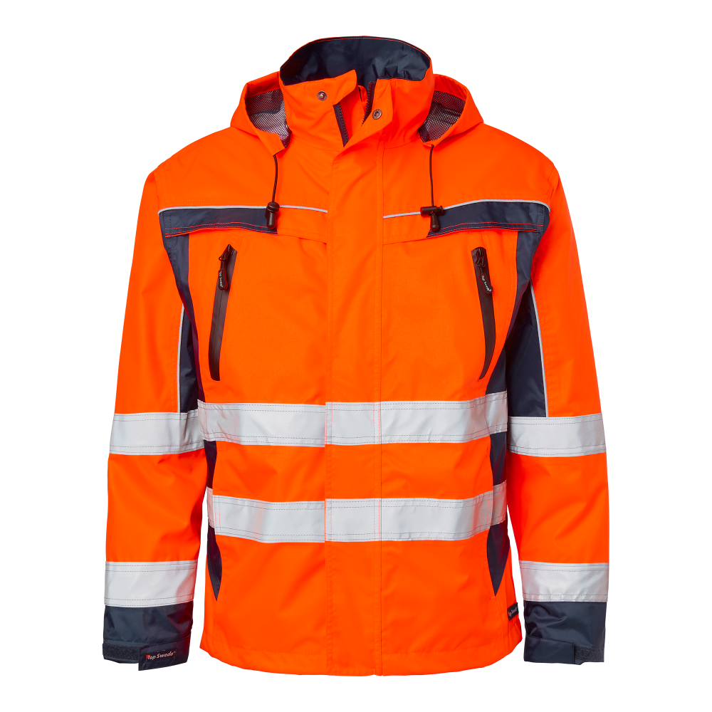 Produktbild för 5217 Shell Jacket Fluorescent orange/navy Unisex