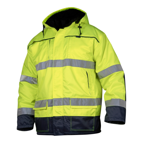 Top Swede 6216 Parka Fluorescent yellow/navy Unisex