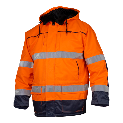 Top Swede 6216 Parka Fluorescent orange/navy Unisex
