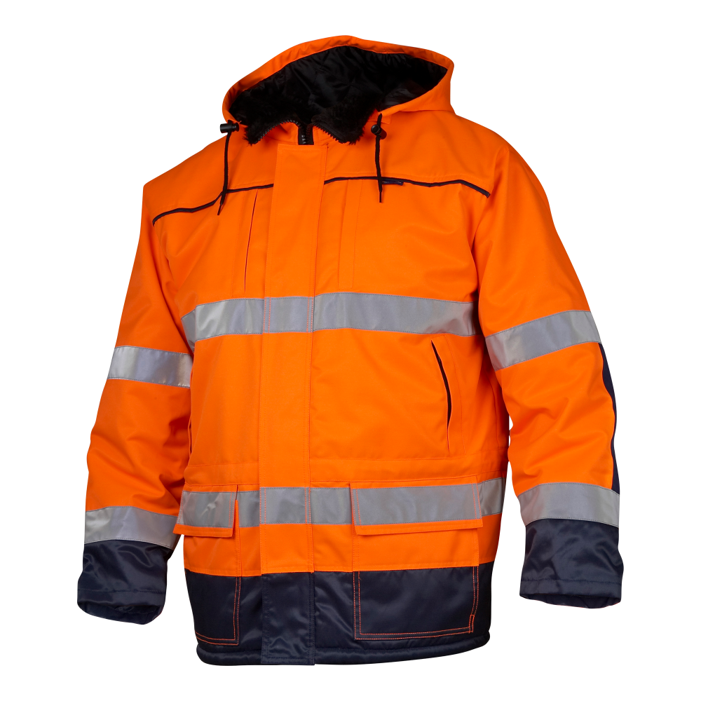 Produktbild för 6216 Parka Fluorescent orange/navy Unisex
