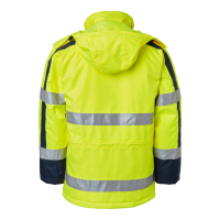 Produktbild för 6317 Parka Fluorescent yellow/navy Unisex