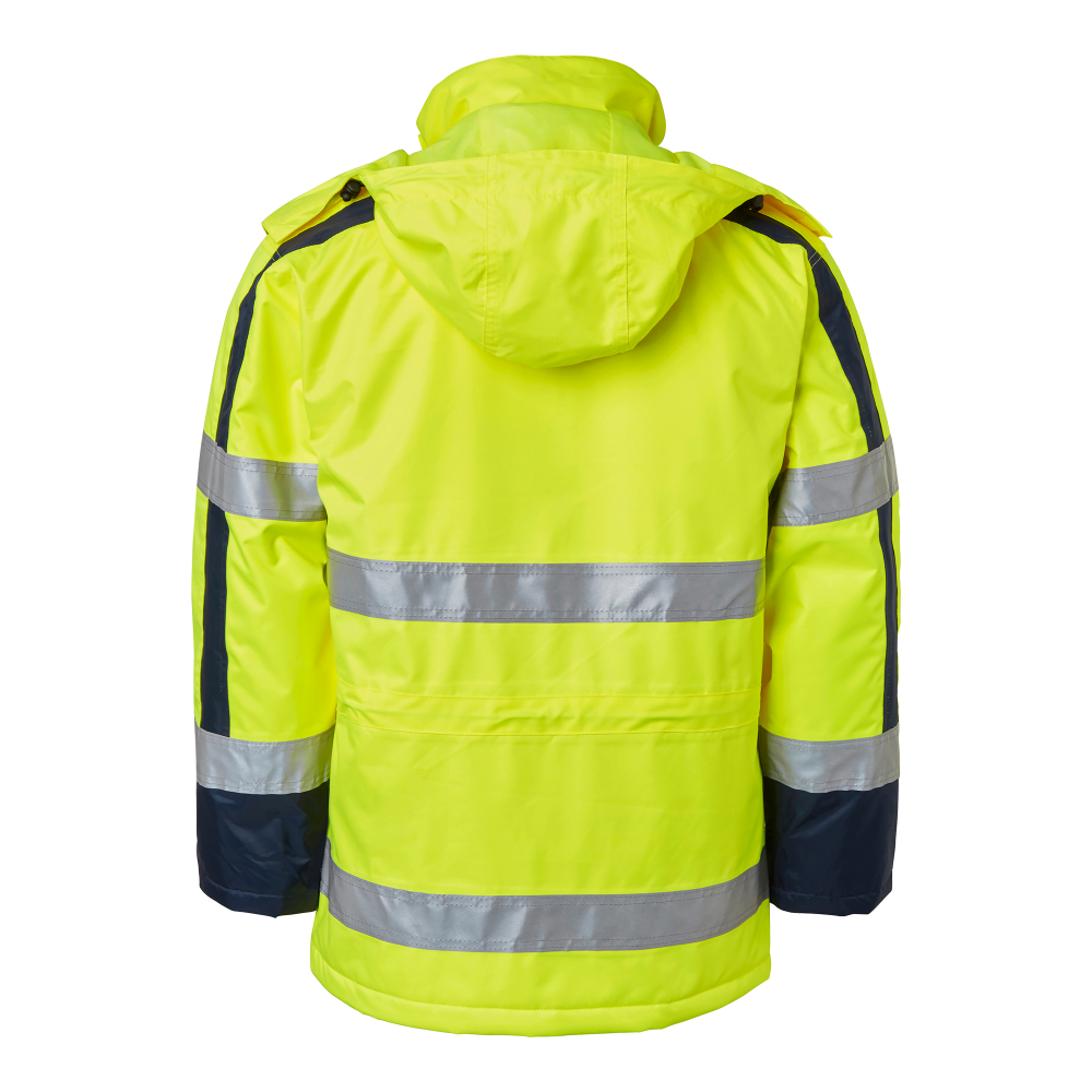 Produktbild för 6317 Parka Fluorescent yellow/navy Unisex