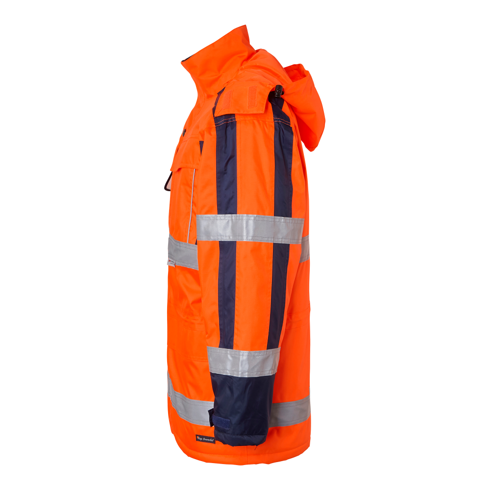 Produktbild för 6317 Parka Fluorescent orange/navy Unisex