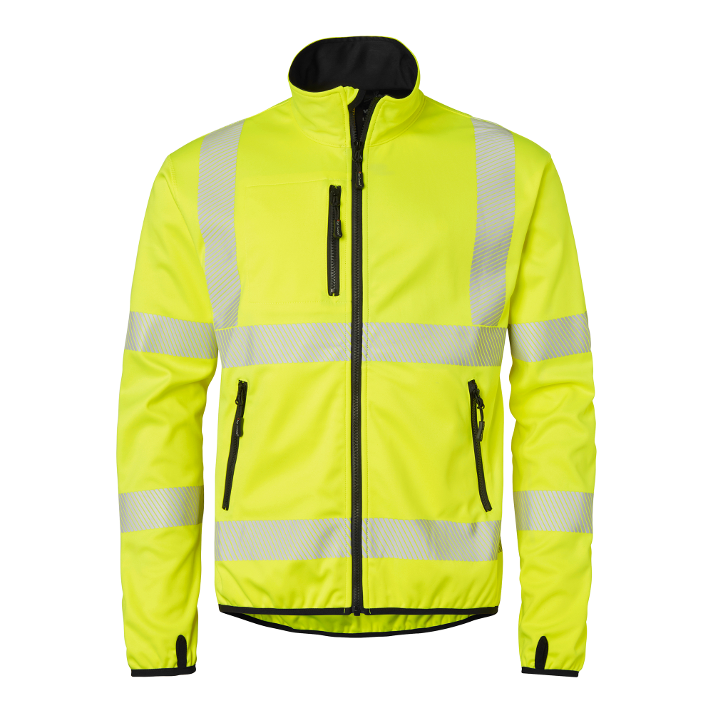 Produktbild för 7721 Softshell Hi-Vis Fluorescent yellow/black Unisex