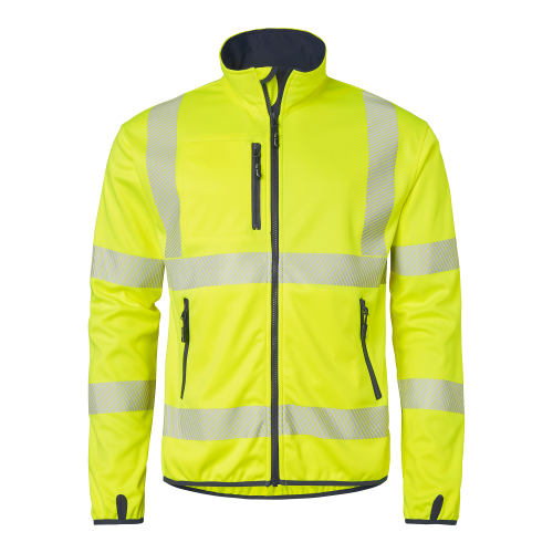 Top Swede 7721 Softshell Hi-Vis Fluorescent yellow/navy Unisex