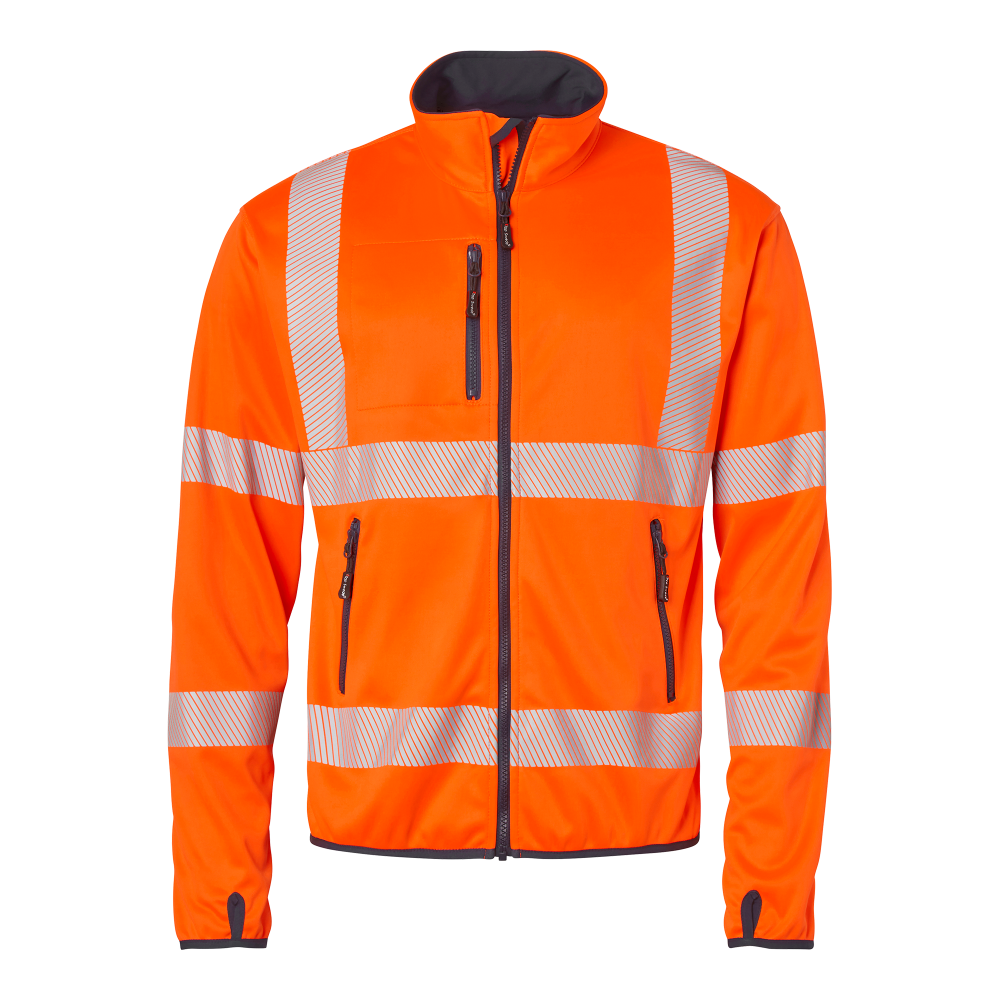 Produktbild för 7721 Softshell Hi-Vis Fluorescent orange/navy Unisex