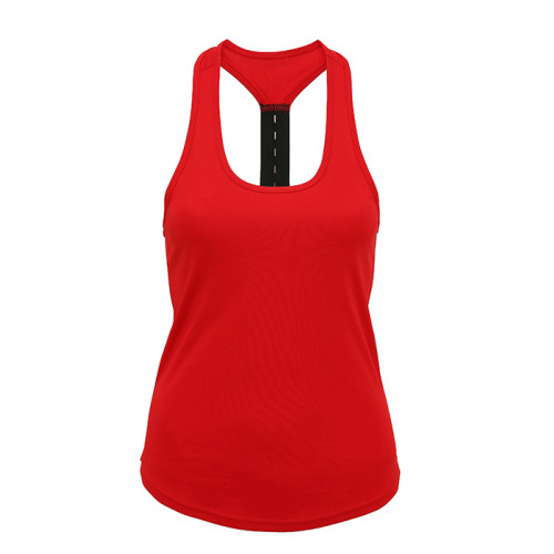 Tri Dri Women's TriDri® performance strap back vest Fire Red