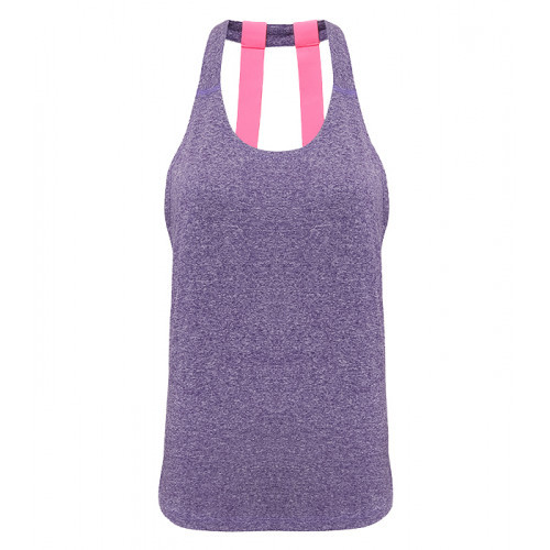 Tri Dri Women's TriDri® Double Strap Back Vest Purple Melange