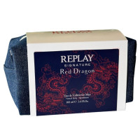 Produktbild för Giftset Replay Signature Red Dragon Man Edt 100ml + Pochette