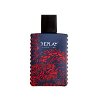 Produktbild för Giftset Replay Signature Red Dragon Man Edt 100ml + Pochette