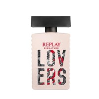 Produktbild för Giftset Replay Signature Lovers Woman Edt 100ml + Pochette